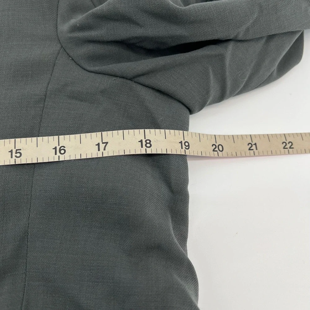 Vintage Giorgio Armani Le Collezioni Women Grey Wool Blazer Made in Italy M 8-10 - Picture 10 of 13